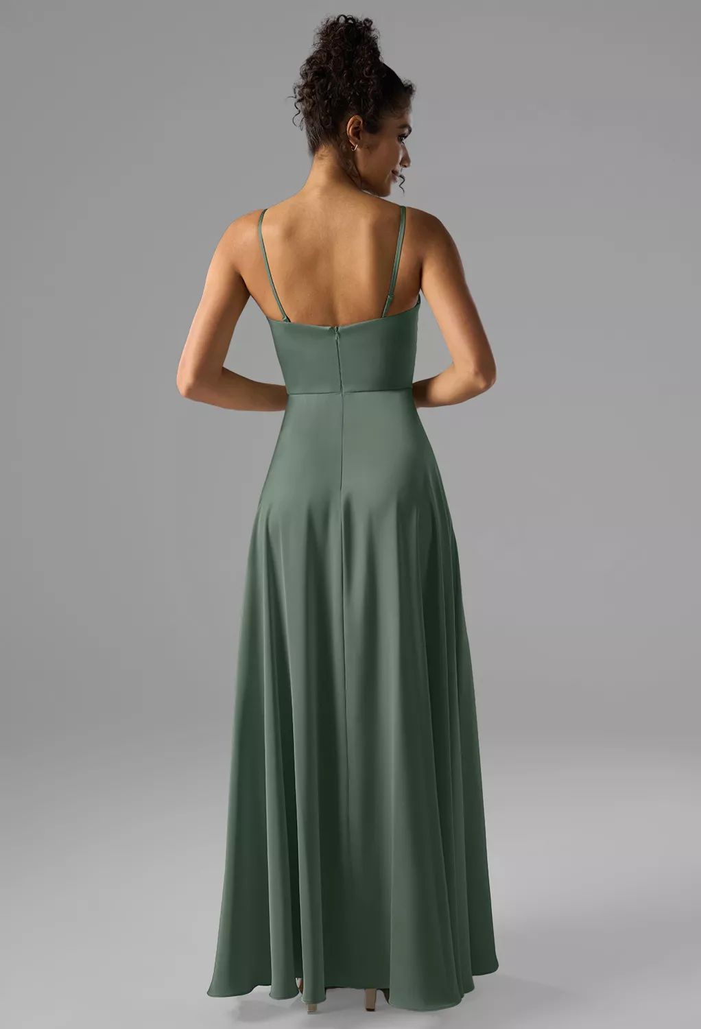 AW Rhiannon Dark Olive  Convertible Floral Bridesmaid Dresses
